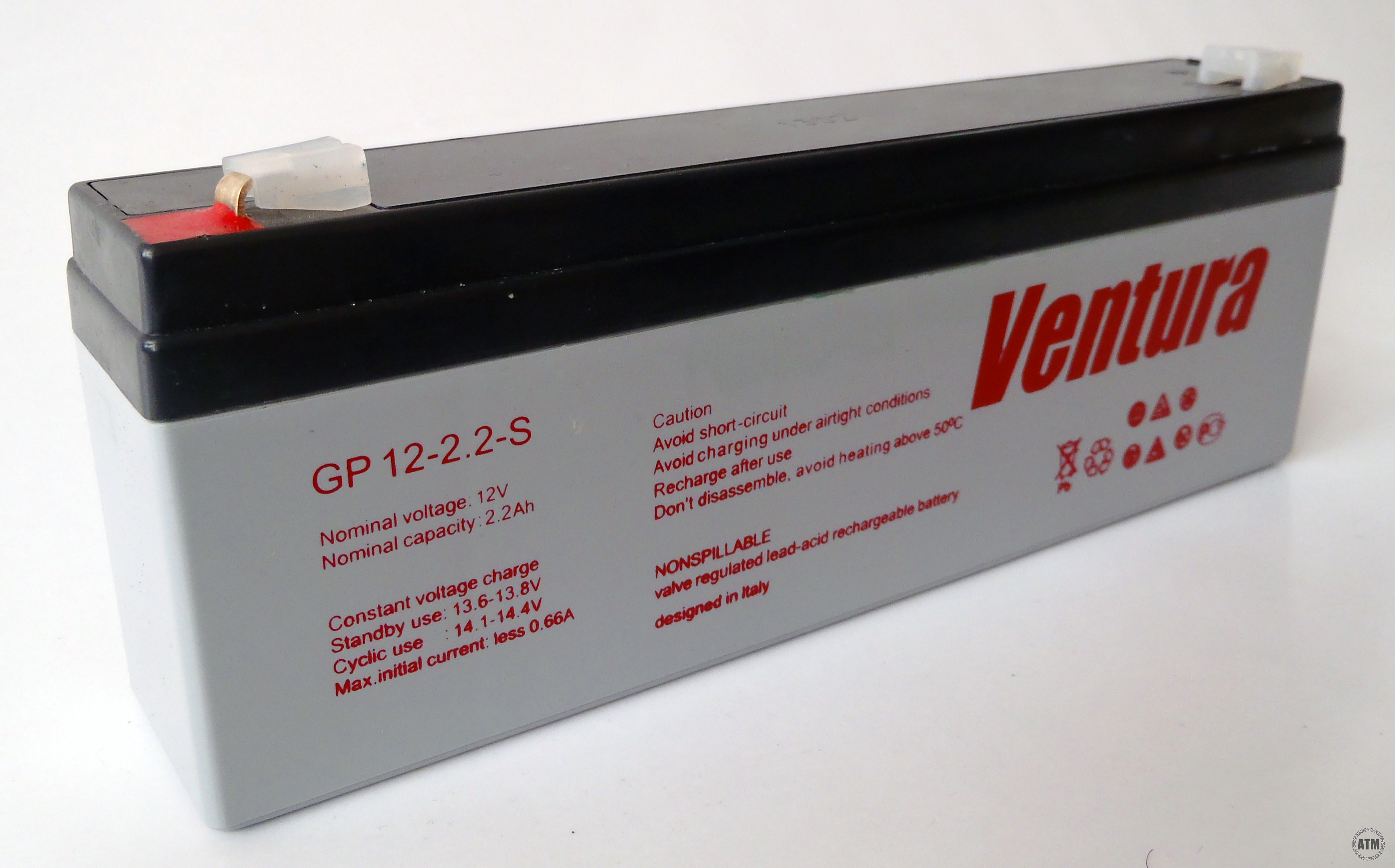батарея VENTURA GP 12-1.2-S T1 (GP12-1.2-ST1) 1.2ah 12V - купить в Нижнем Новгороде